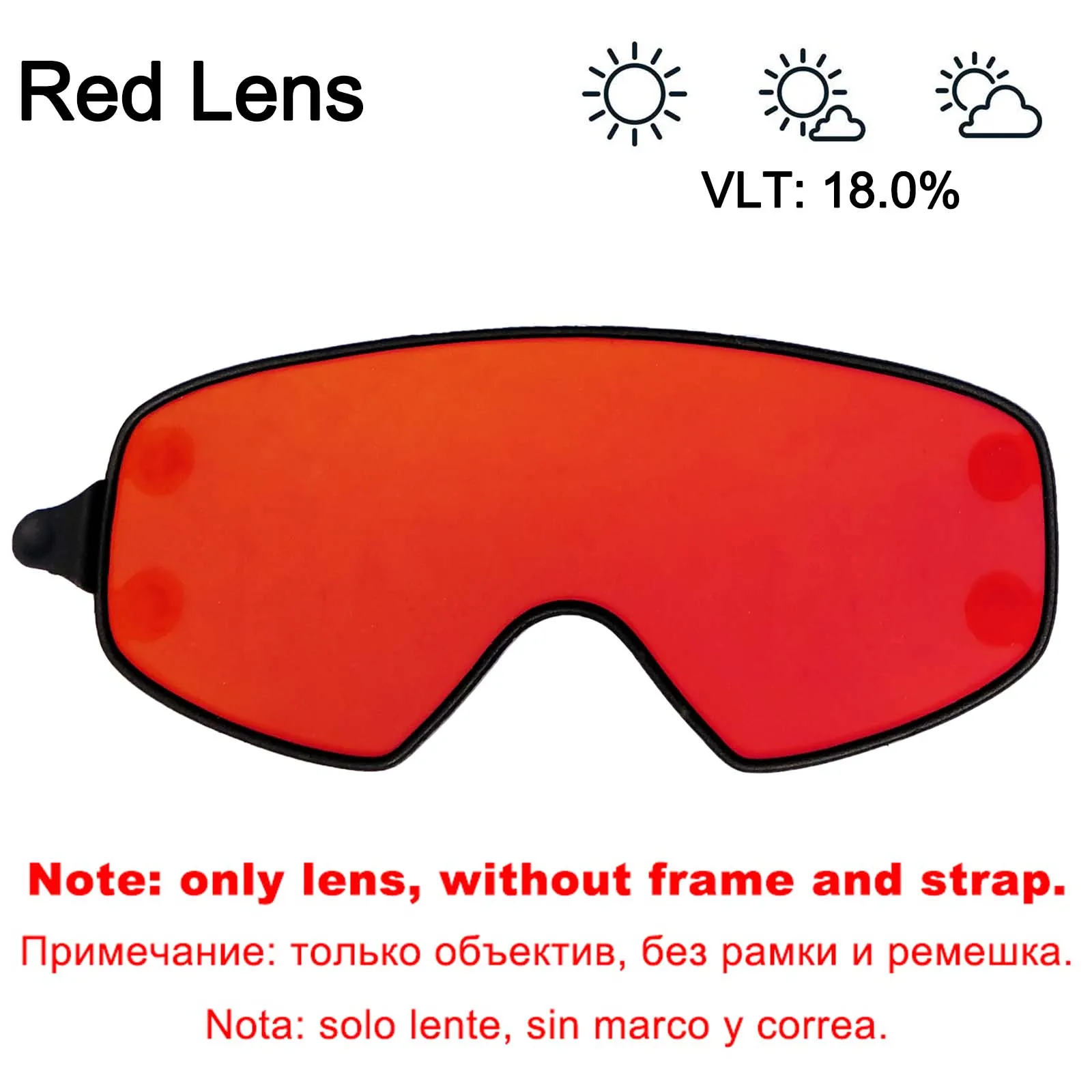 Red Outer Lens LOCLE лыжные очки 2 в 1 с магнитным двойным использованием для ночного катания лыжные очки противотуманные UV400 лыжные очки для сноуборда мужские женские лыжные очки - Цвет: Red Outer Lens