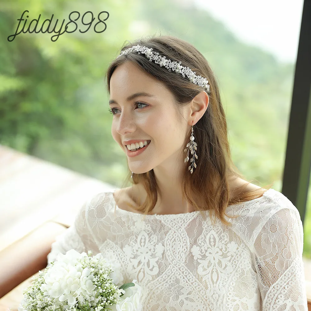 Простой стиль стразы висячие серьги модное ювелирное изделие для невесты женщин