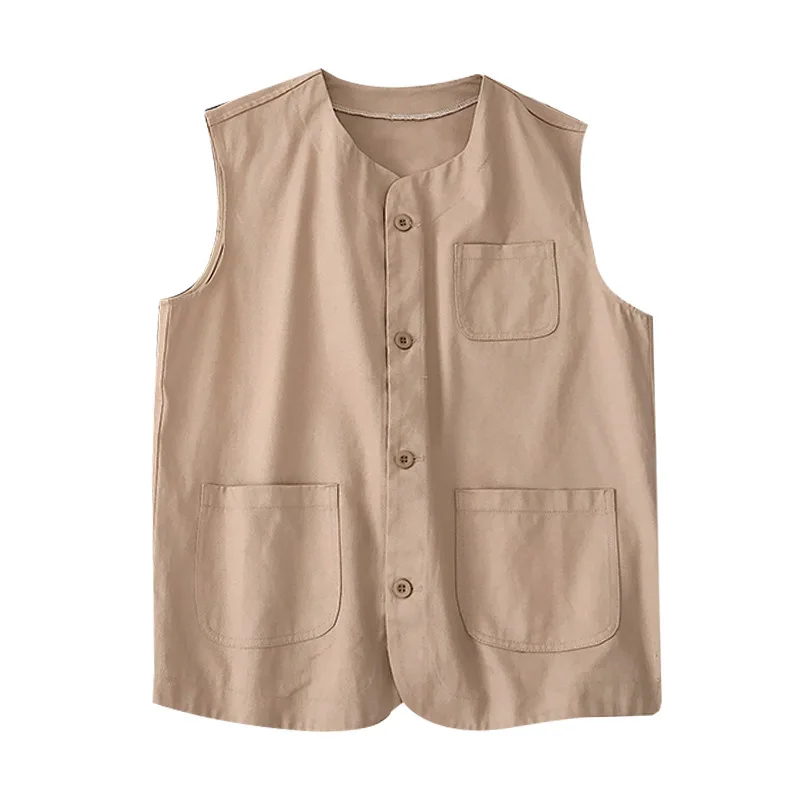 

Vest men 2021 new plus size Korean vest loose casual plus size sleeveless men's jacket