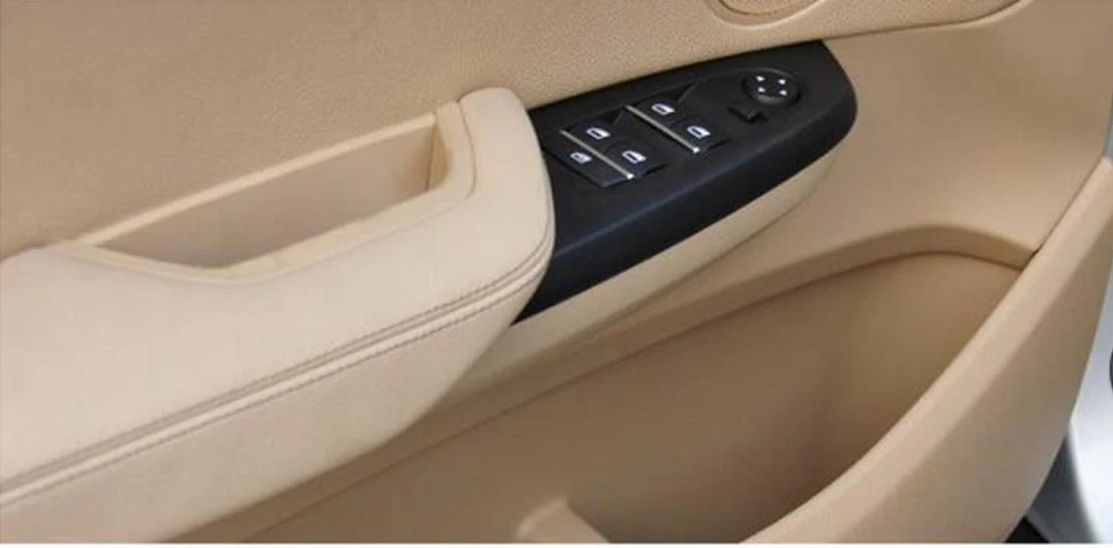 Черная автомобильная ручка LHD для передней и задней межкомнатной двери 4 шт.