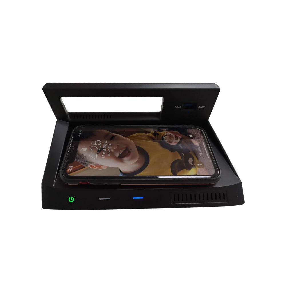 car wireless charger for volkswagen tiguan mk2 2017 cableless charging board phone holder for iphone 12 qi fast charge plate free global shipping