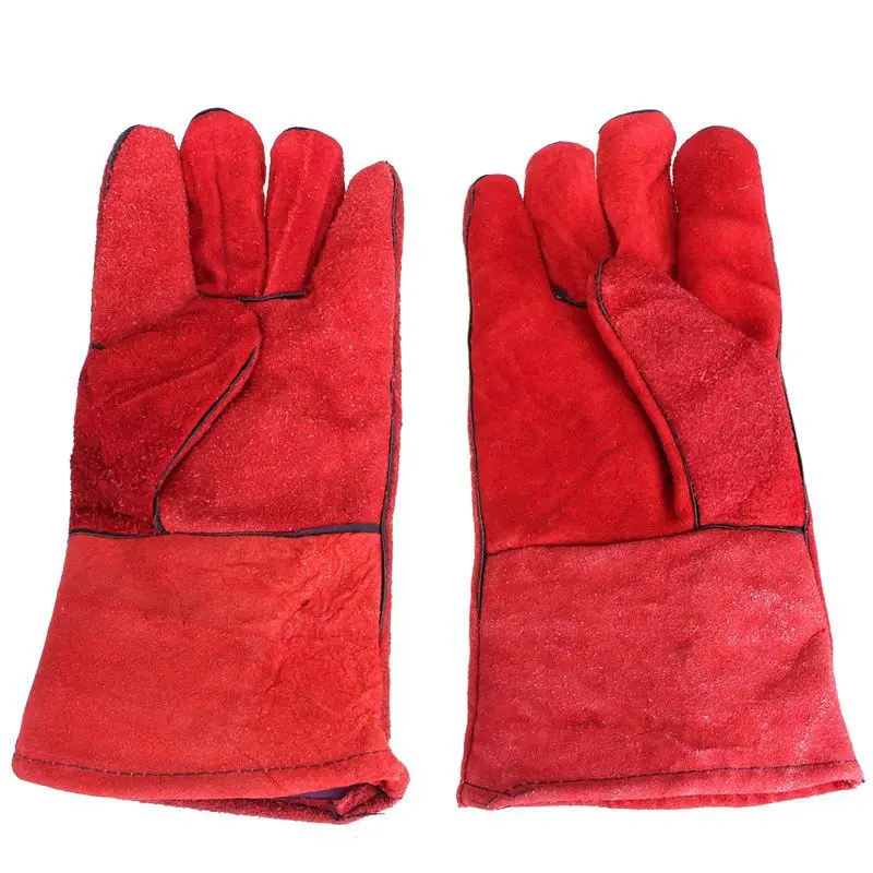 1 pair WELDERS Welding Glove Arc Tig Mig leather work gloves 33cm | Безопасность и защита
