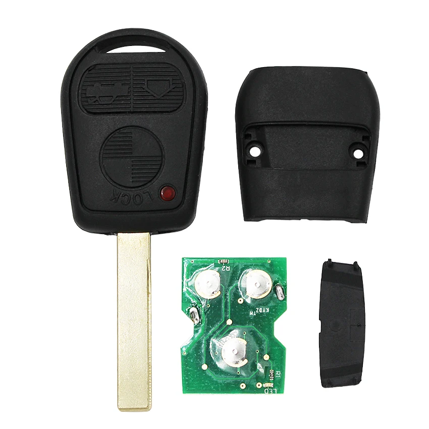 3 кнопочный пульт дистанционного управления 315 МГц 433 HU92 лезвие с чипом PCF7935 для BMW