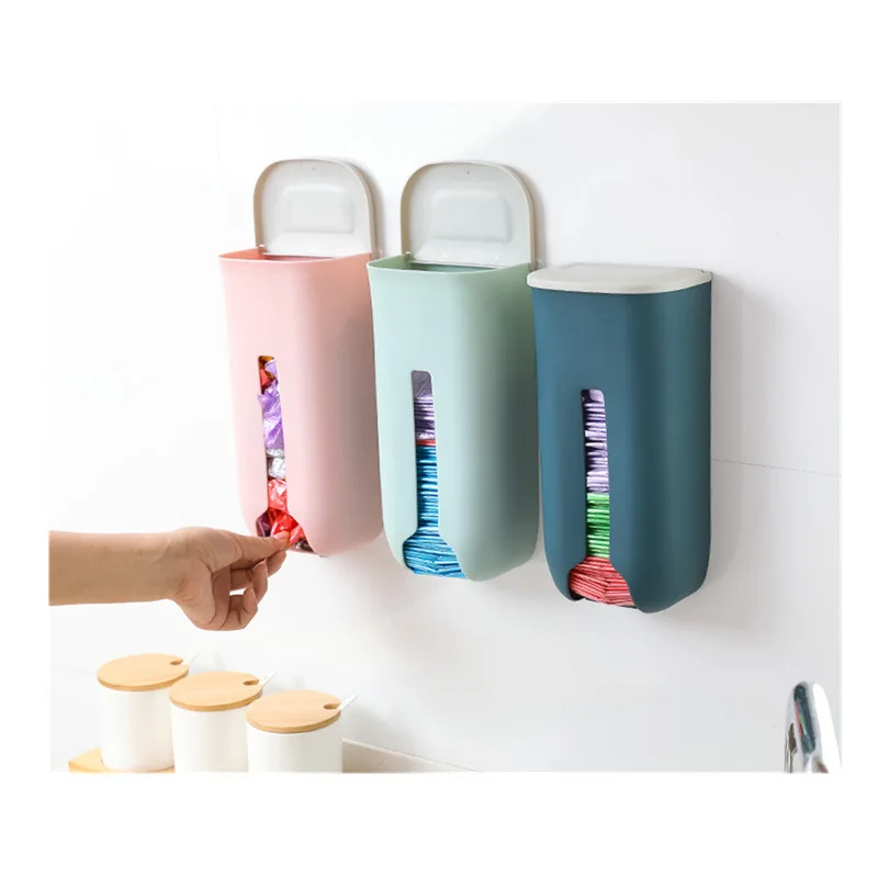 

New home life wall hanging kitchen garbage bag storage rack kitchen bathroom plastic bag Nordic style shoe cover storage box