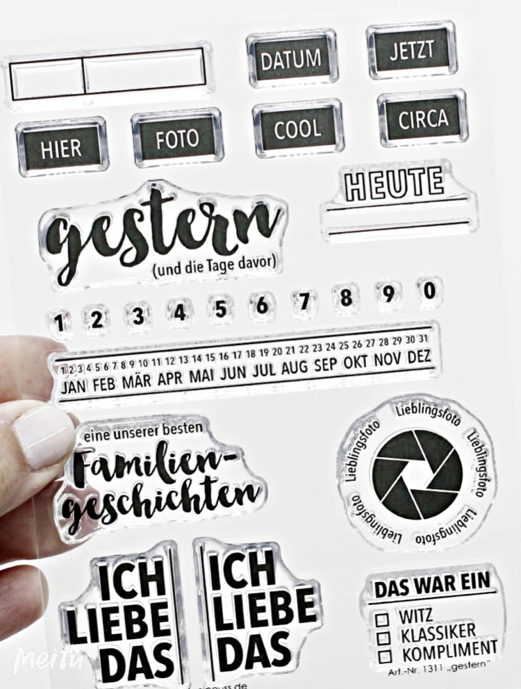 Немецкий прозрачный силиконовый штамп/печать для сделай сам