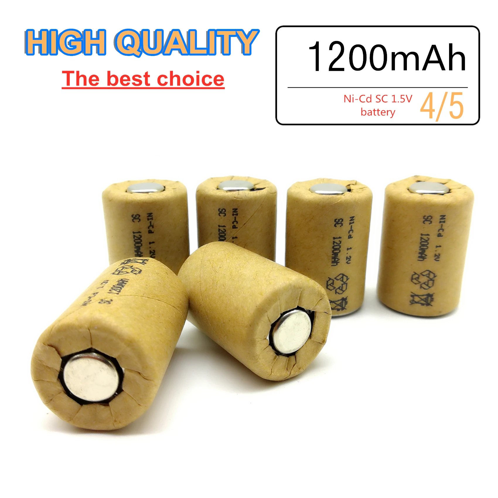 

ZONE ONE 18PCS High quality SC battery 1200mah rechargeable battery SC NI-Cd 1.2V 1200mah battery no tab forLED electric tools