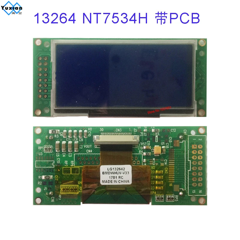 LG132641BMDWHUV 13264 lcd graphic module NT7534H | Электроника