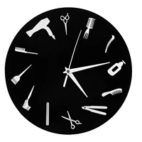 barber shop wall clock decorative clock hairdresser barber wall art clock