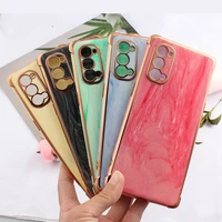 shockproof case for oppo reno4 fashion luxury colorful plating anti knock cover for oppo reno4 pro r17 accessories