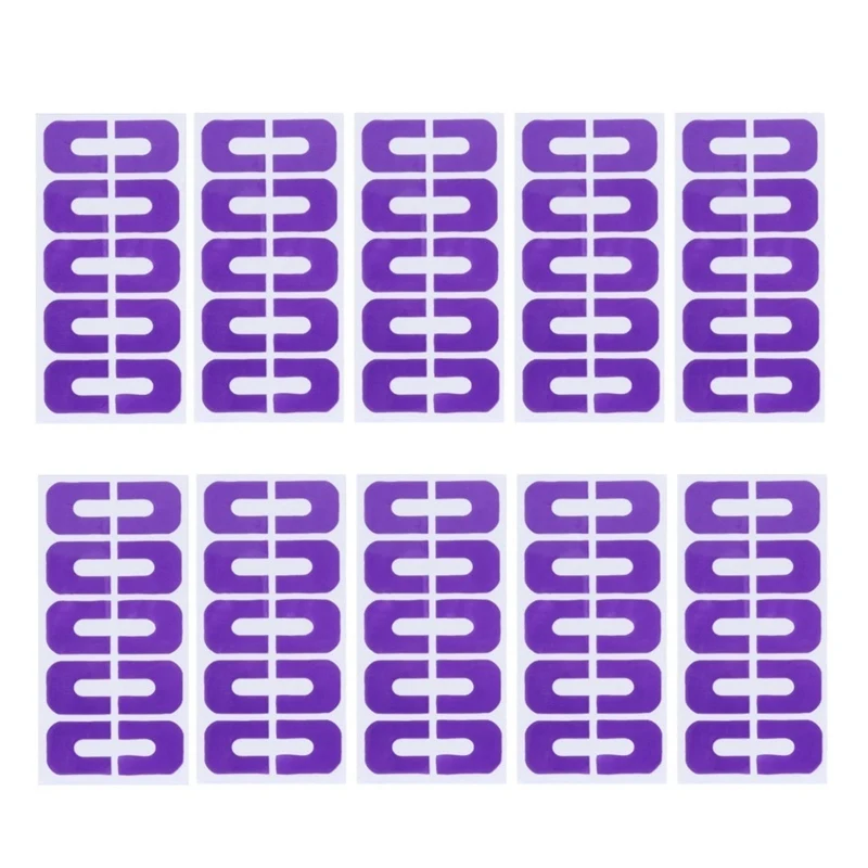 

10 Sheet Elastic Peel Off Tape for Nails Painting Polish Guard Protectors DIY Nail Art Stamps Prevent Nail