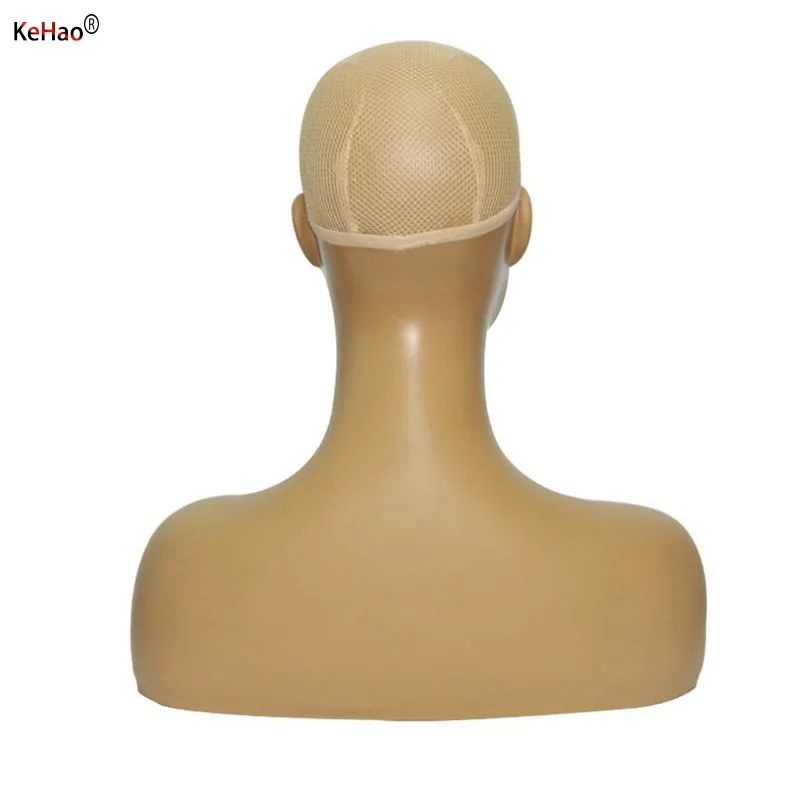 Голова парика реалистичный Темный fleshtone Женский манекен для дисплея парик шляпа