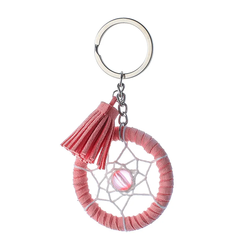 

Korean Girls Dream Catcher Key ChainTassels Metal Key Ring Girls Gift Dreamcatcher Birthday PresentKey Chains Wholesale