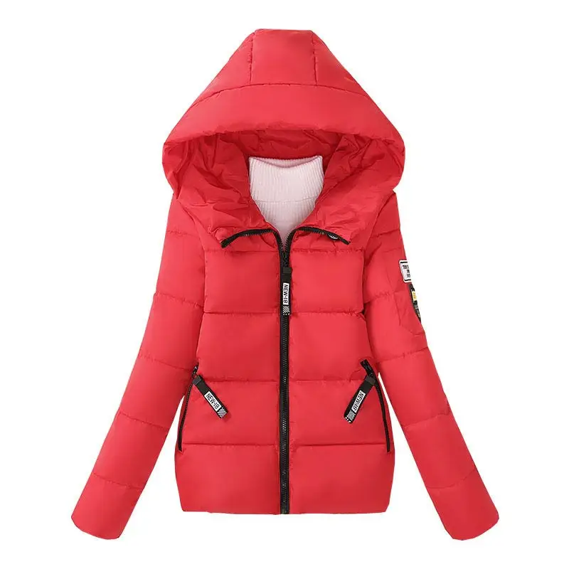 Зимнее пальто женские пуховики 2021 Теплые Топы на молнии с капюшоном парки
