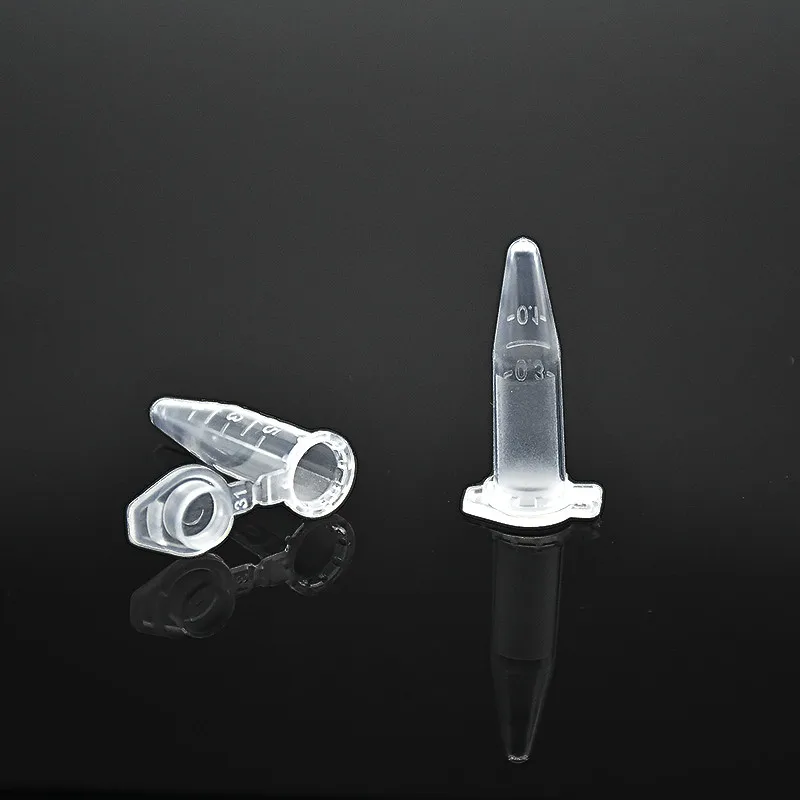 Центрифужные пробирки 0 5 мл пробирка ПЦР с крышкой на замке Пластик Тесты трубка