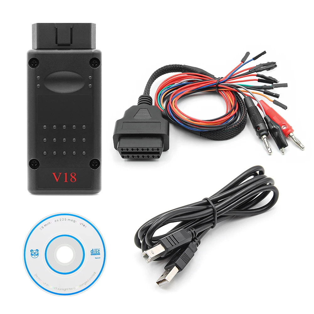 MPPS V18 ECU чип тюнинг интерфейс Авто OBD 2 OBD2 для EDC15 EDC16 EDC17 Многоязычный CAN