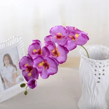 1PC Artificial Flowers Real Touch Artificial Moth Orchid Butterfly Orchid for New House Home Wedding Festival Decoration