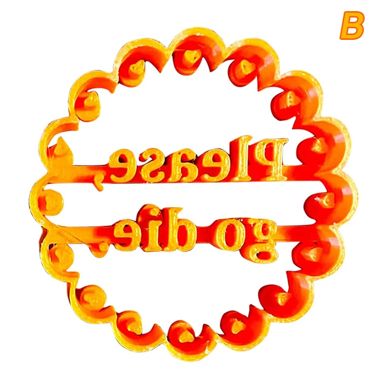 

Cookie Molds With Good Wishes Cookie Form with Fun and Irreverent Phrases Cookie Moulds For Baking Biscuit Cutters