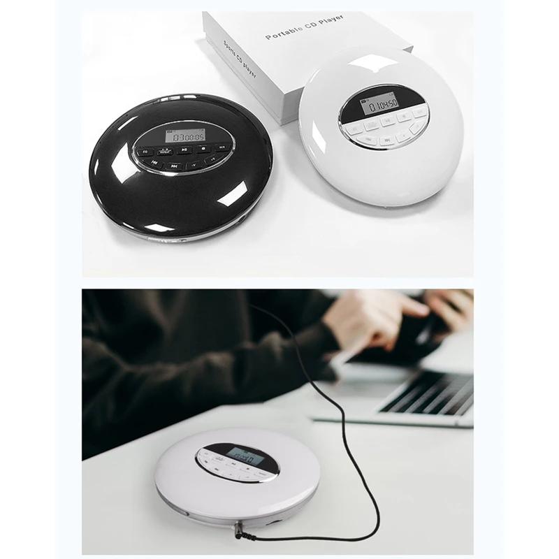 

Portable CD Player Headphone HiFi Music Reproductor CD Walkman Discman Player for Home Travel and Car