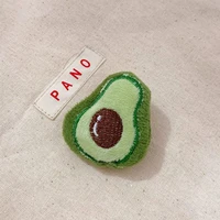 avocado fairy tale plush pins cute brooches badges friendly fruits pins gifts for children fun trendy clothing backpack jewelry