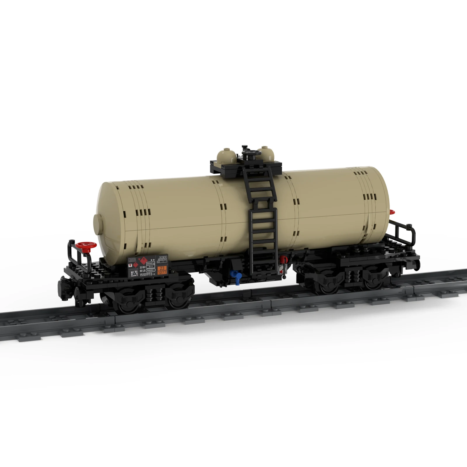 355PCS MOC-81220 Modeled Locomotive Four-Axle Oil Tanker Building Blocks Set Licensed and Designed by Langemat | Игрушки и хобби