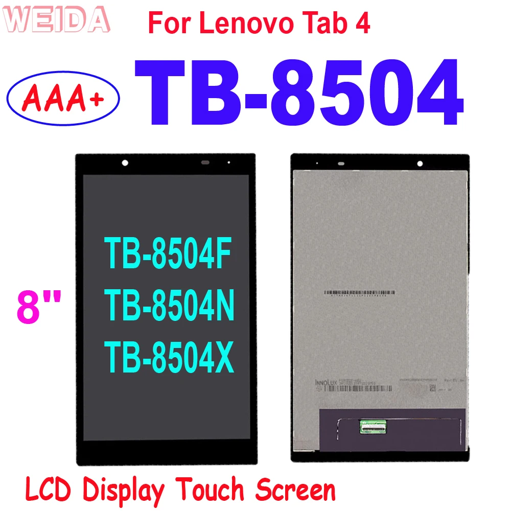 AAA+ 8" LCD For Lenovo Tab 4 8504 TB-8504 LCD Display Touch Screen Digitizer Assembly for Lenovo TB-8504F TB-8504X TB-8504N LCD