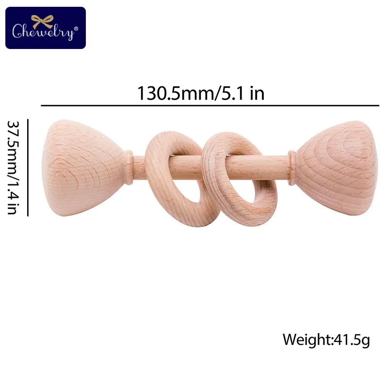 Style-7 1pc 1 шт. детский Прорезыватель игрушки из бука деревянная погремушка зубцы из древесины грызунов кольцо музыкальные игрушки для домашних животных тренажерный зал Монтессори коляска для детских товаров - Цвет: Style-7 1pc