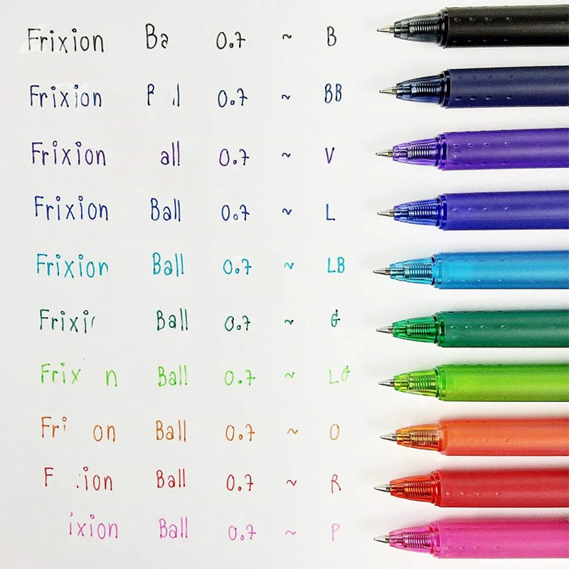 Пилота FriXion стираемая ручка пресс мяч стук гелевая 0 7 мм LFBK 23F синий/черный/красный
