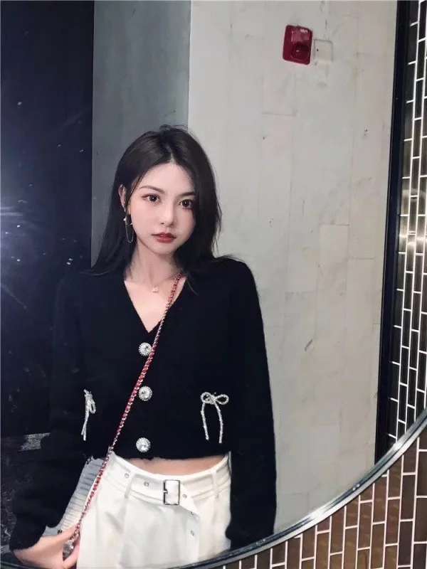 Женский кардиган с принтом интернет-знаменитостей Осень-зима |