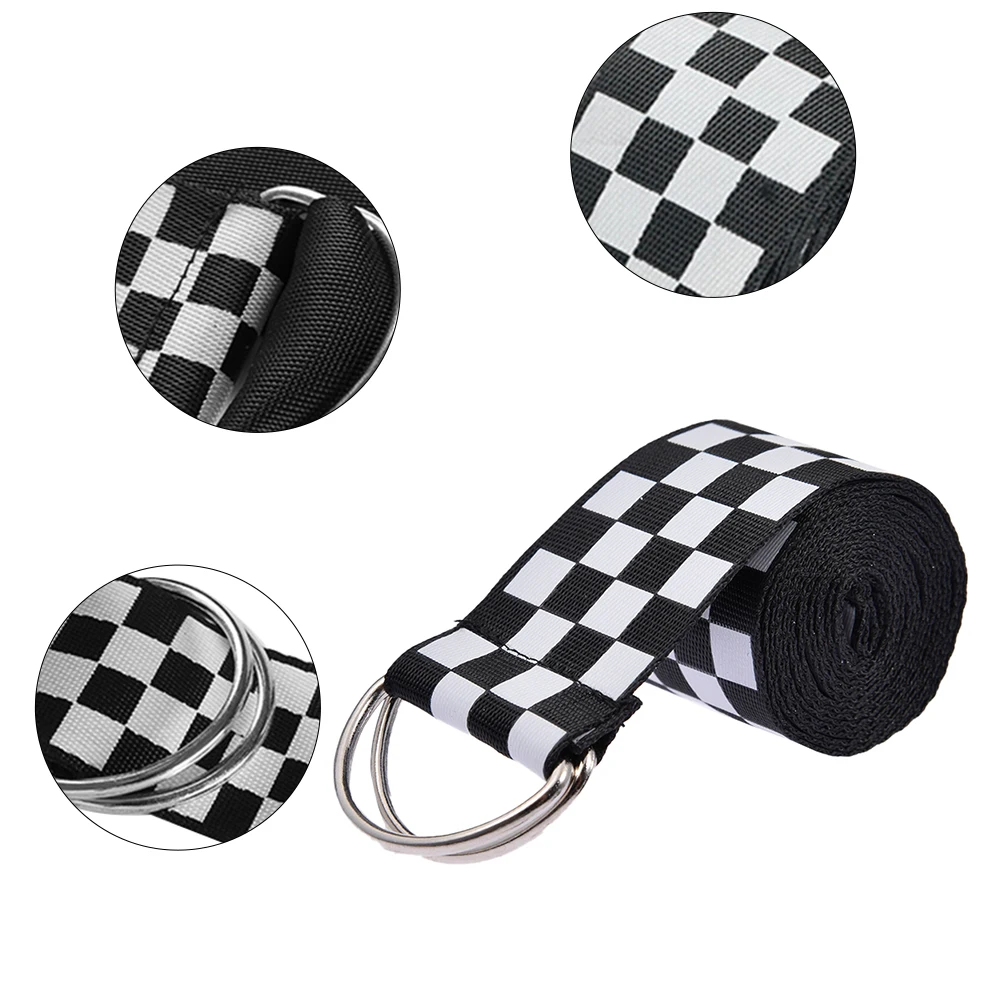 Холщовый Клетчатый Ремень для женщин повседневный из холста новый модный ремень