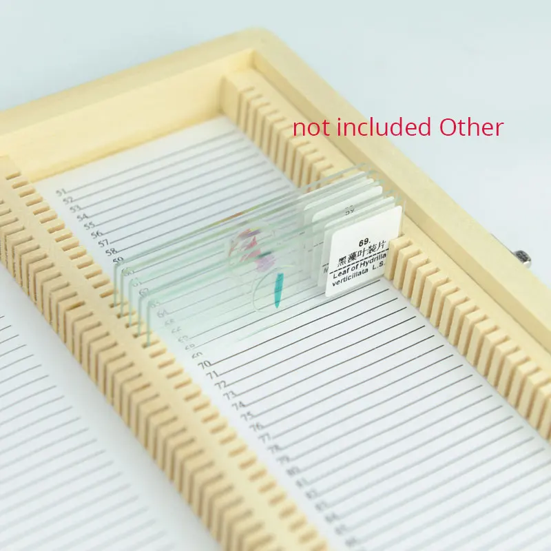 100 шт. деревянный ящик для хранения микроскопов и слайдов|slides microscope|microscope