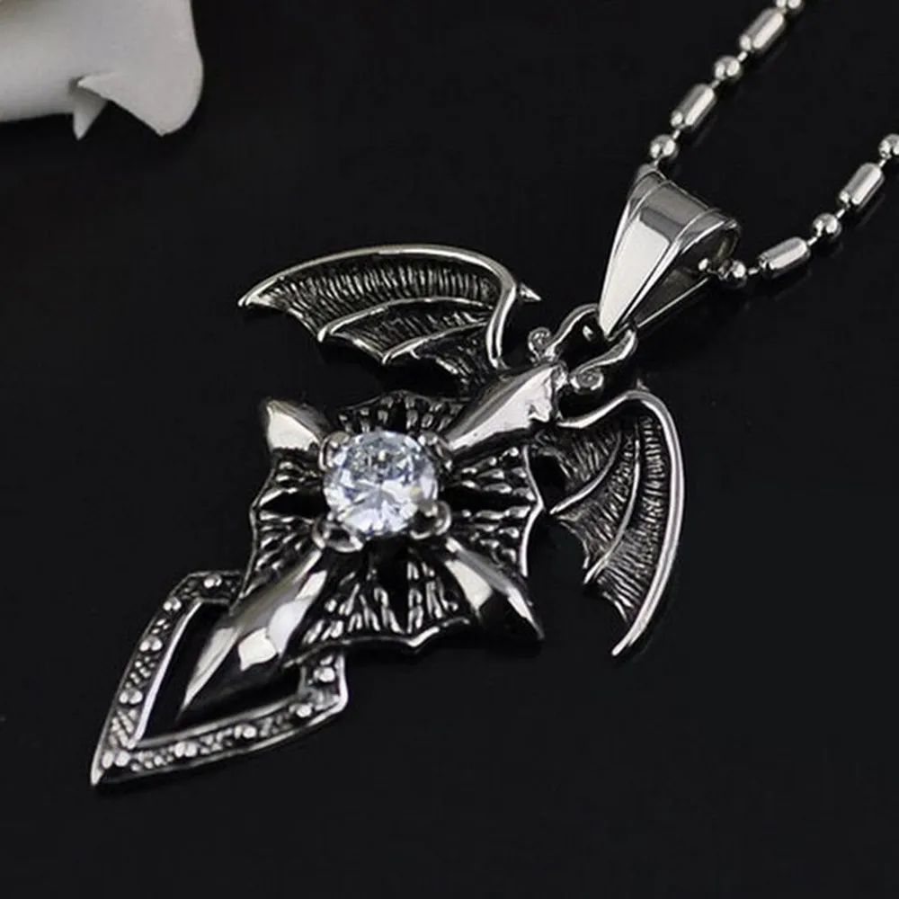 Модное мужское ожерелье косплей Дневники вампира готическое сказочное с красным