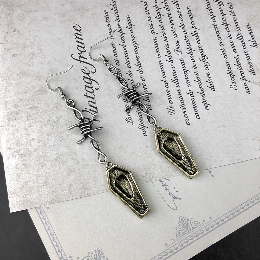 Оригинальные Ювелирные изделия Готическая темная колючая проволока смешанный и