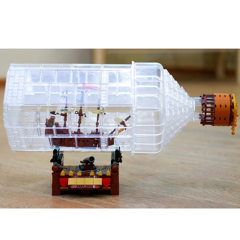 16045 775 шт фильмы серии корабль в бутылке Набор Модель Строительный блок кирпичи