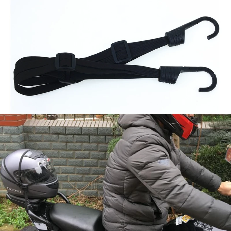

1PC Motorcycle Helmet Straps Motorcycle Accessories Hooks Luggage Retractable Elastic Rope Fixed Strap Motos Helmet Luggage Net