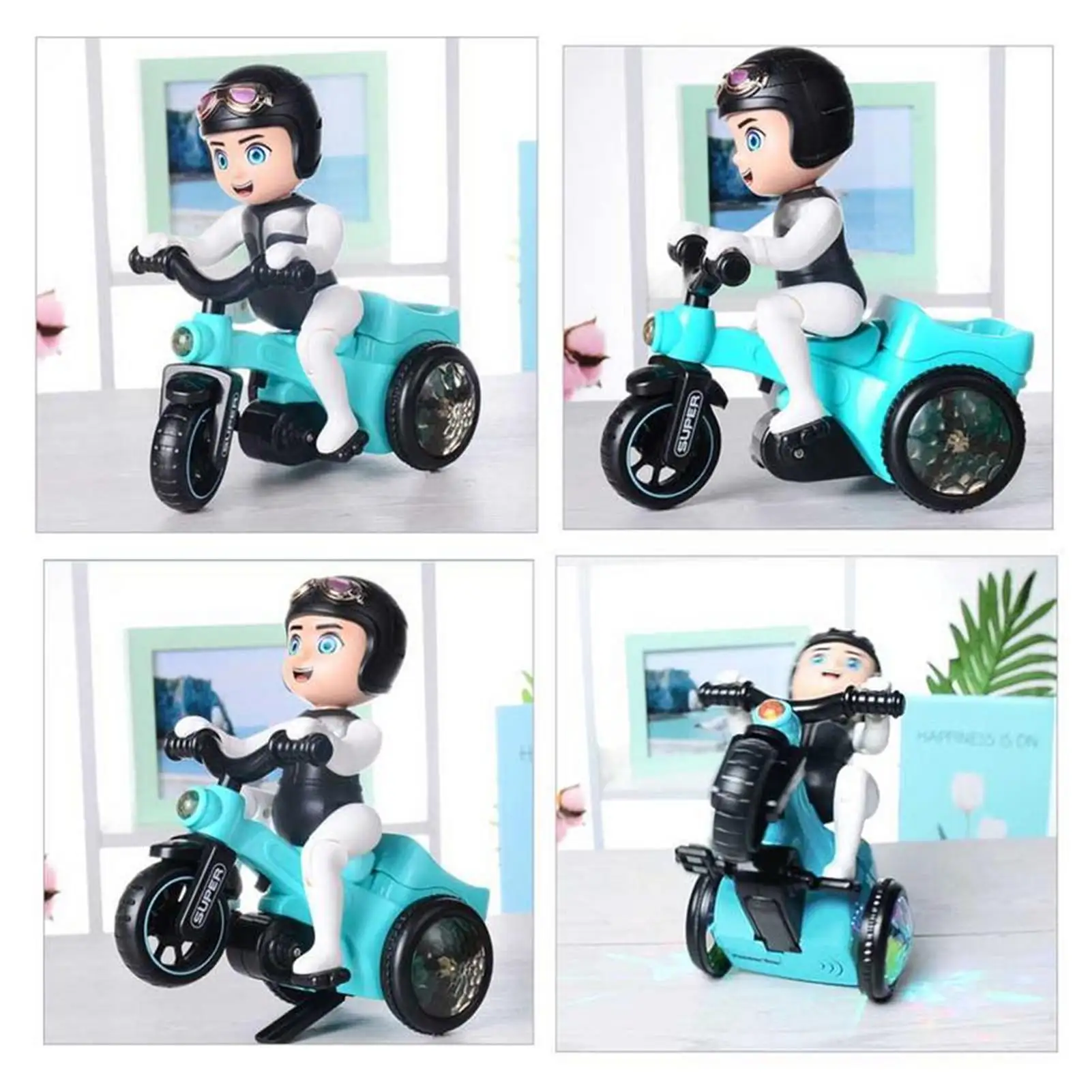 

Children's Electric Toy Stunt Car Stall Toy Music Light Tricycle Toy Car New Year Gift