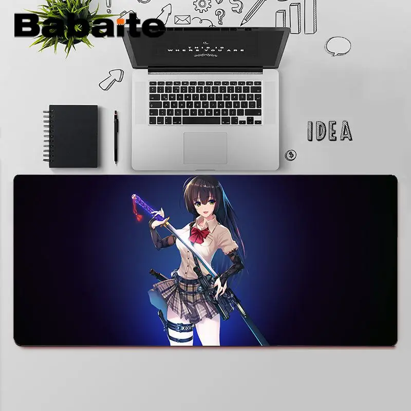 

Babaite Top Quality Katana Anime Unique Desktop Pad Game Mousepad Free Shipping Large Mouse Pad Keyboards Mat