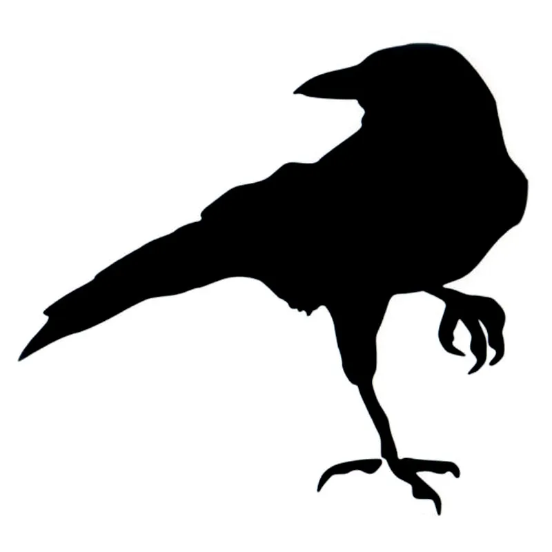 

16*14.8cm Creative crow Car Sticker Motorcycle Bumper Trunk Laptop Window Decals Vinyl Car Styling Decoration