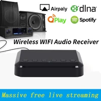 wr320 wireless wifi audio receiver multiroom multiroom music adapter for wired hifi speakers system airplay spotify dlna nas