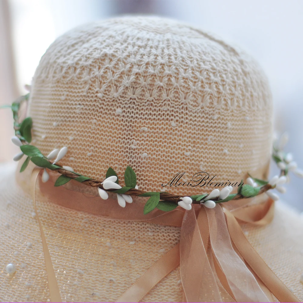 10 шт. НОВЫЕ Изящные Нежные разноцветные ягоды Pip зеленые листья цветы Корона