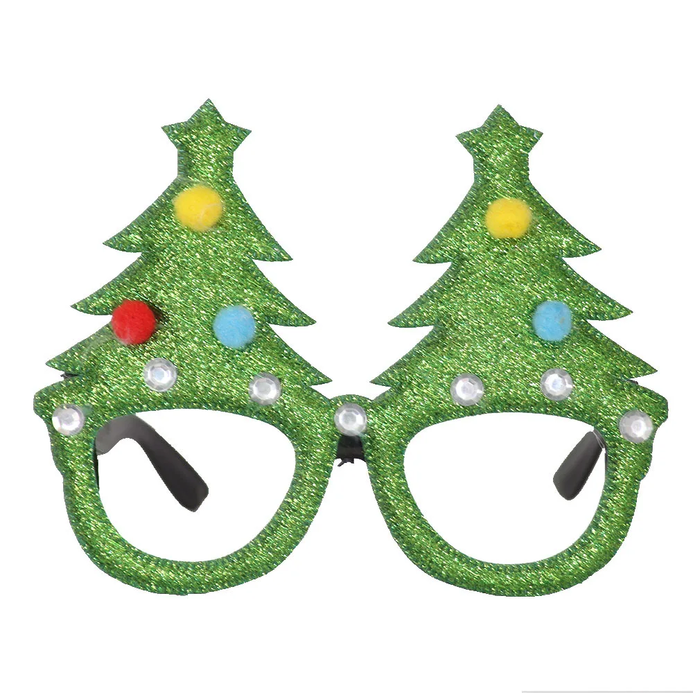 Merry Christmas Glasses Santa Snowman Xmas Tree Frameless Adult Kids Spectacle Frame Photography Props | Дом и сад