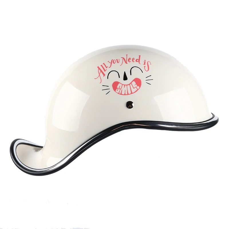 Мотоциклетный шлем VCOROS пикантный винтажный с открытым лицом полулицевой для