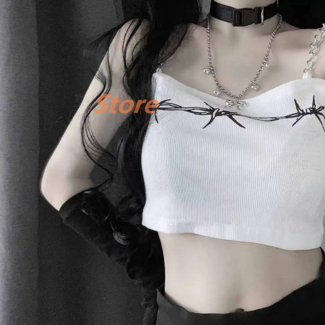 Camisole Женская одежда короткий облегающий жилет без рукавов на лето 2021 новая белая Нижняя куртка ins super fire