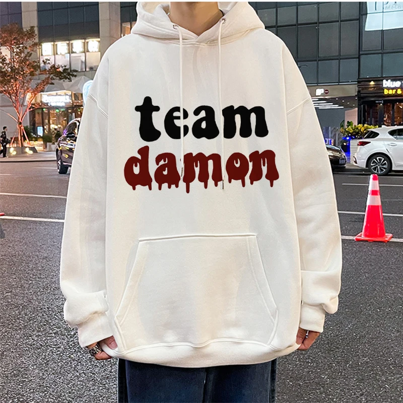 

Hoodies the Vampire Diaries Men Harajuku Sweatshirt Male Hood Men's Winter Anime Hoodie Clothing Man Sweatshirts Streetwear Sets
