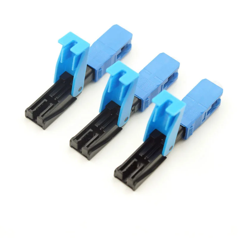 Free Shipping 0.3dB SC UPC Fiber Optic Fast Connector FAST Connector Fiber FTTH Single Mode SM Quick Connector
