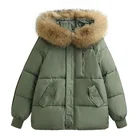 Зимняя новая теплая куртка оверсайз с подкладкой Женская Короткая свободная стеганая куртка в Корейском стиле Женская Стеганая куртка