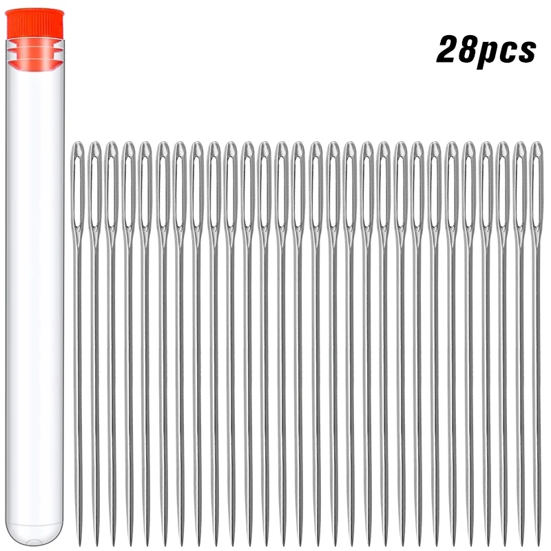 Nonvor 28 шт. игл для бисероплетения сверхтонкие Швейные иглы семян Длинные прямые