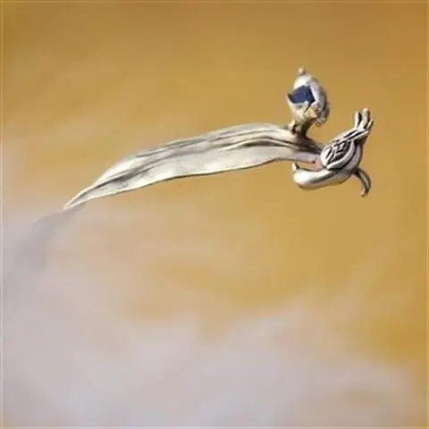 

Unique and creative summer specific waterfowl ethnic style hairpin elegant step by step exquisite ladies silver jewelry