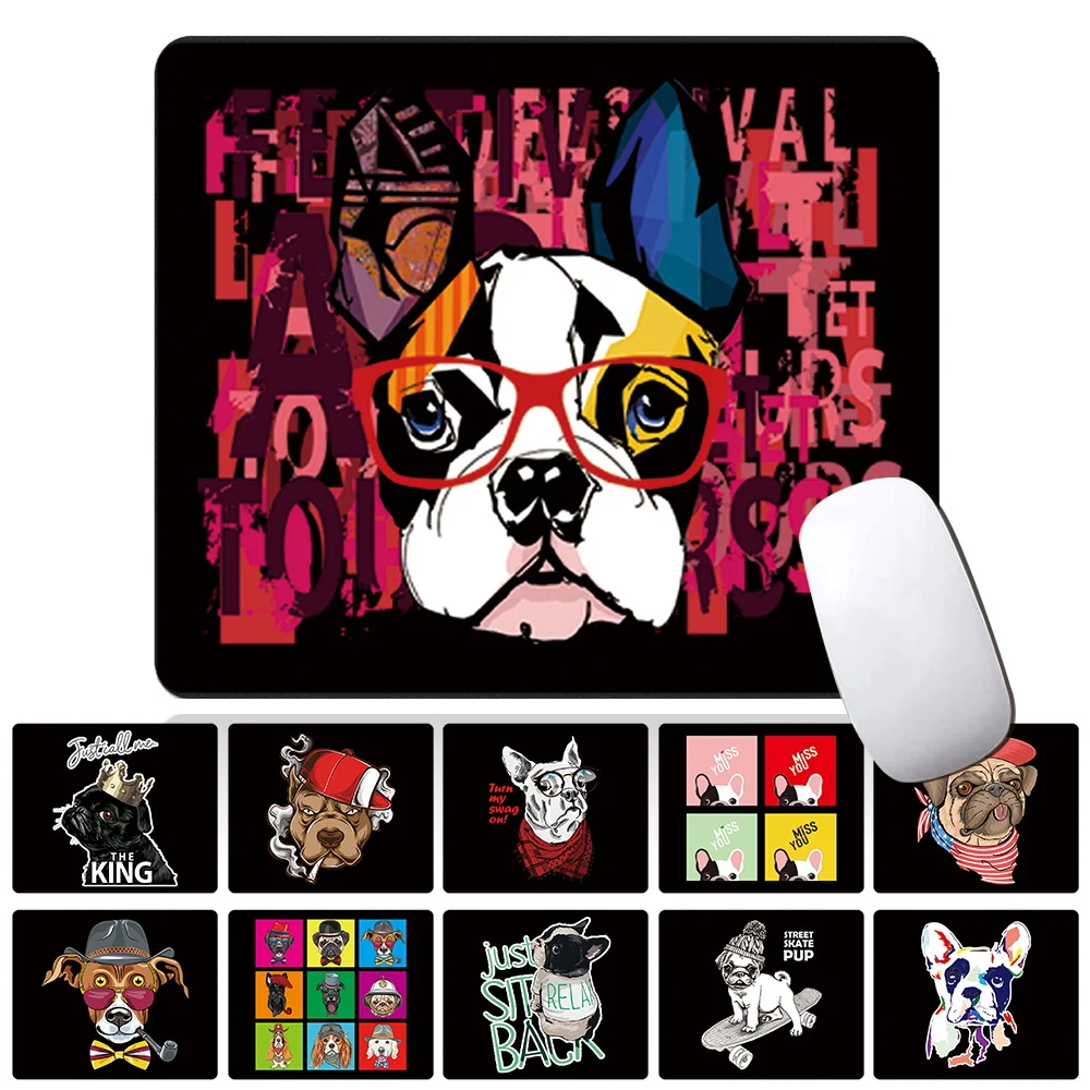 

Mouse Pad Cute Dog Mat Pad for Mouse Mice Office 21x25cm Game MousePad PU Leather Waterproof Cup Mats Desk Pad Mouse Pads