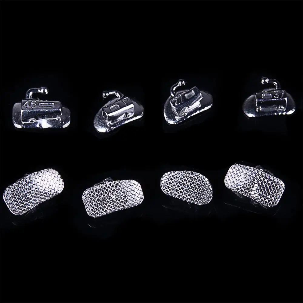 Зубные ортодонтические монокристаллические блестящие прозрачные брекеты AZDENT Mini