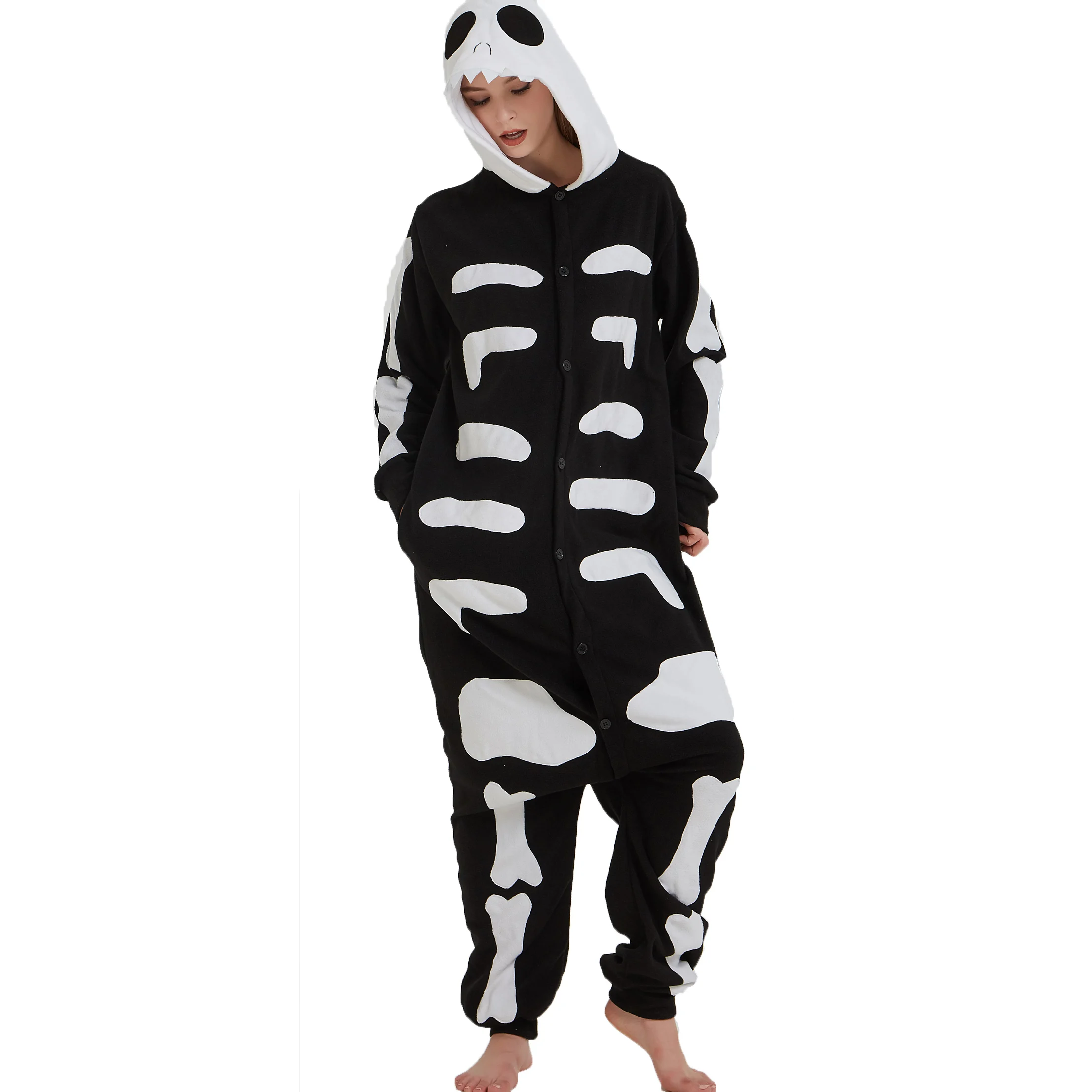 Животное Kigurumi Ститч Тигр лиса медведь волк печенье в виде панды Монстр Скелет